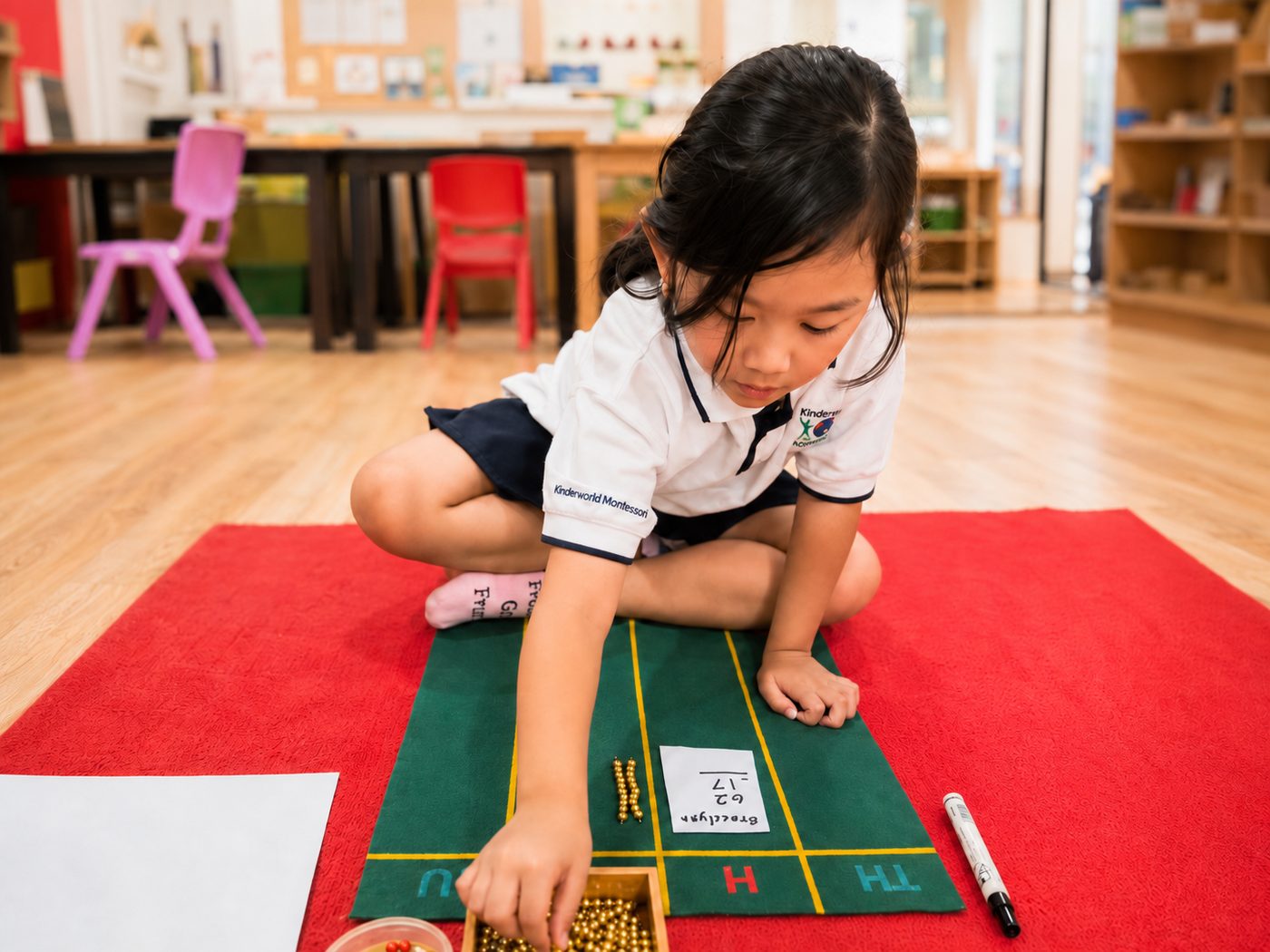 A confident, school-ready Kinderworld child