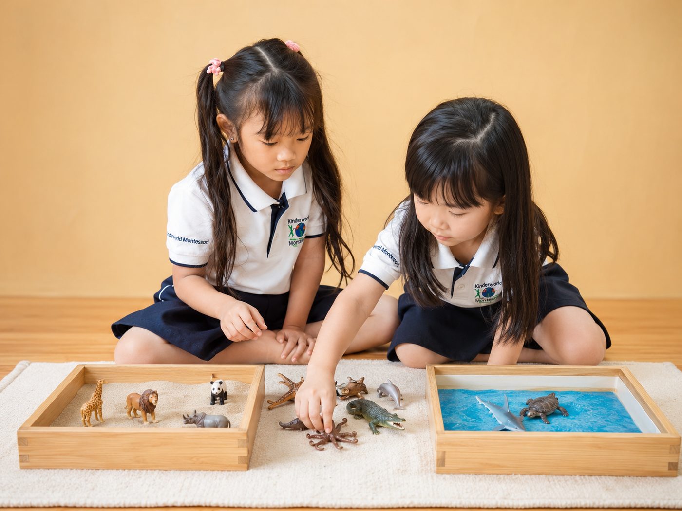 Montessori materials in a prepared environment